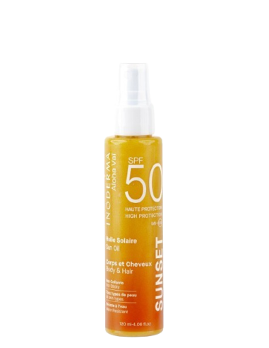 InoDerma Aloha Vaĩ Tahiti MonoÏ  Pailletée Gold Spray