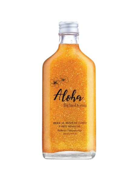 Aloha By InoDerma Huile au MonoÏ de Tahiti  Pailletée GOLD